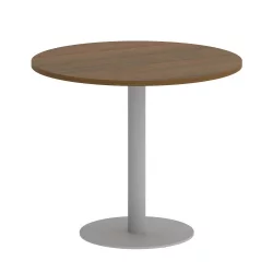 Стол журнальный круглый HOME OFFICE VR.SP-5-90.1 Орех Гварнери/Серый металл