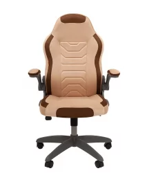 Кресло для геймеров CHAIRMAN GAME 50 Св.бежевый-коричневый