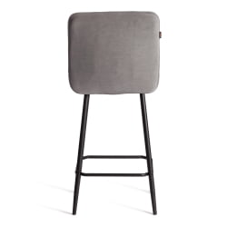 Полубарный стул Medeo/Медео велюр, серый, 29, 42х56х102 см