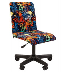 Детское кресло CХАИРМАН ТИН (КИДС) 109 черный пластик CРАЗЙ / CHAIRMAN (KIDS) CRAZY