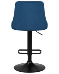 Стул барный DOBRIN JOSEPH BLACK (синий велюр (MJ9-117)) 2 шт