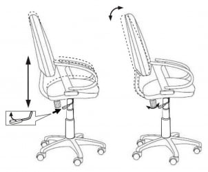 Кресло для оператора Бюрократ CH-1300/T-15-21 черный