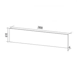 Стеновая панель высокоглянцевая СП 03.1 Тиффани