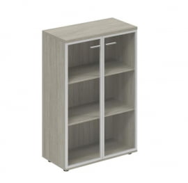 Шкаф средний со стеклом, задняя стенка ЛДСП Wing WN.811.OL.AL Дуб светлый