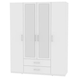 Шкаф распашный R-230х180х60-2-M(Белый)