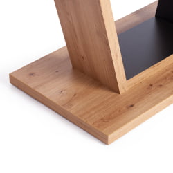 Раздвижной стол VOX ЛДСП, 132-172x85x75,5 см, Дуб артисан/Графит