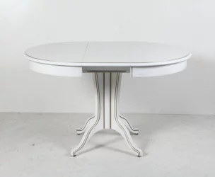 Стол обеденный Орион-5 (d1100) тон 1 с золотой патиной