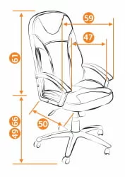 Кресло руководителя Twister черный+красный
