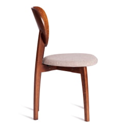 Стул DIAMANTE мягкое сидение бук, 42x42x85см, коричневый, ткань wool caramel, бежевый