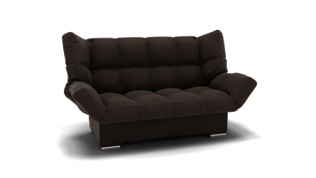 Диван Клик-Кляк (ЗР) Цвет фасада: Коричневый; Тип: Прямой; Материал фасада: Металл/Велюр