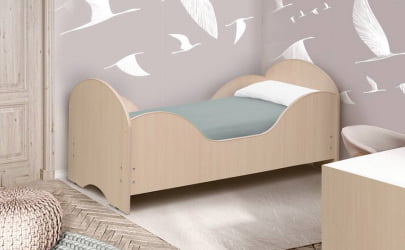 Кровать детская Малышка №6 700*1400 Ясень шимо темный