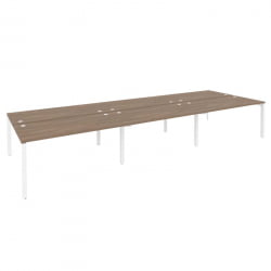 Рабочая станция на П-образном м/к ONIX O.MP-D.RS-6.4.8 Дуб Аризона/Белый