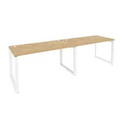 Рабочая станция на О-образном м/к ONIX O.MO-RS-2.3.7 Тиквуд Светлый/Белый
