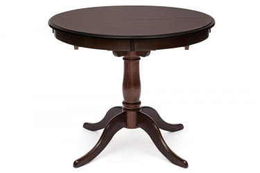 Стол раскладной Siena ( SA-T4EX) дерево гевея/мдф, 90+30х90х75см, Tobacco