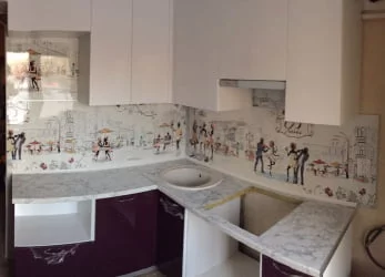 Глянцевый фартук (КОМПОЗИТ) KM 28