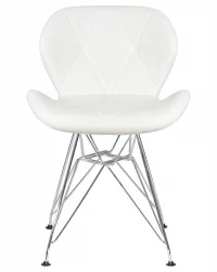 Металлический стул DOBRIN BUTTERFLY CHROME Белый
