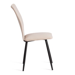 Стул со спинкой La Rousse NEW, велюр, бежевый/черный, 7, 45x55x93 см