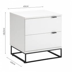 Тумба прикроватная CITY 40095582h Белый