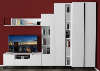 Полка навесная City средняя белый