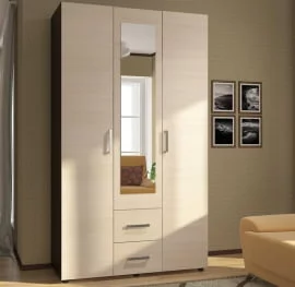 Бельевой шкаф ШК-019 Ясень шимо светлый