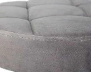 Табурет барный DOBRIN BRUNO BLACK Серый велюр MJ9-75