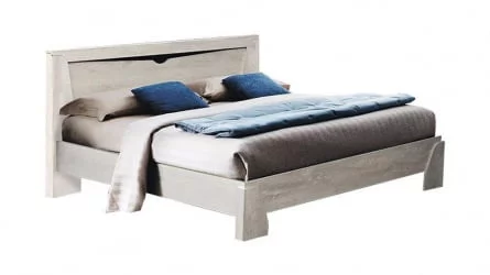 Кровать 1200 Лючия 33.08 с настилом Бетон пайн белый Венге