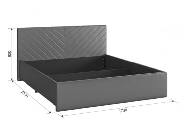 Двуспальная кровать я ящиком Сандра 2 с подъем. механизмом ZP.KM1.6-12.2 янтарь (велюр)