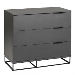 Комод 3 ящика CITY 400955801h Графит