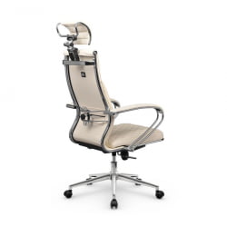 Кресло руководителя Metta L 2c 44C/K116 Infinity Easy Clean (MPES) Комплект 9 Молочное