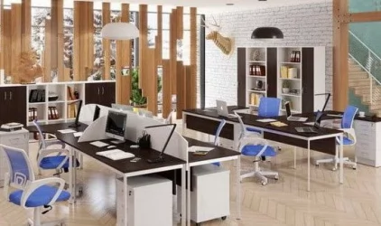 Стол эргономичный IMAGO-S CA-2S(L/R) венге магия белый полуматовый