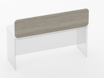 Экран разделительный прямой Glassy 5.14.16 Дуб сантана светлый