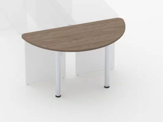 Приставка-полукруг для двух столов Glassy 2.18 Дуб Верцаска