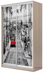 Шкаф-купе эконом Хит-23-17-77 Лондон Ясень шимо светлый