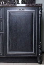 Тумба кухонная 600 Италия ЛД 275.056.000 Черный Дуб темный