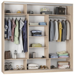 Шкаф-купе Б-220х235х60-2(ЯШС-Д8Д8Д8) / B-220х235х60-2(ЯШС-D8D8D8)