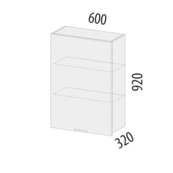 Шкаф кухонный (лев/прав) Бостон 104.36