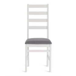 Стул ROSARIO Многослойная фанера, 39 х 39 х 99 см, white, ткань темно-серая (150)