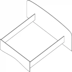 Кровать Проспект Гм.КРО-22 вишня