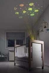 Кроватка 120x60 с LED-подсветкой Micuna Magic Mum Relax Water wood/White