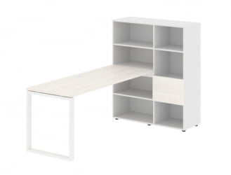 Рабочая станция EDIS EQRST 1117 Ясень Траун Белый Белый