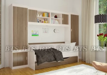 Детская кровать с ящиком для белья Паскаль 01