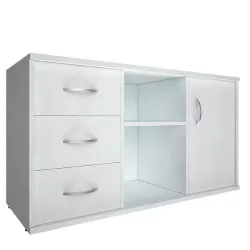 Тумба под оргтехнику сервисная Riva А.МТ-2 Белый