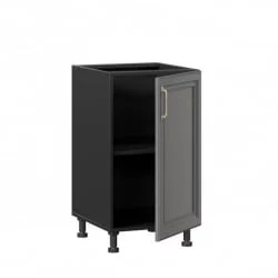 Тумба кухонная 450 Джелатто ЛД 241.030.000.130 Черный Оникс серый