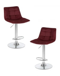 Стул барный DOBRIN TAILOR (винный велюр (MJ9-35)) 2 шт