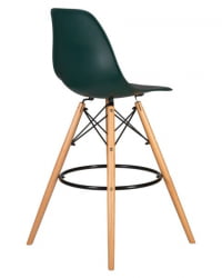 Стул барный DOBRIN DSW BAR (ножки светлый бук, цвет темно-зеленый (G-13)) 2 шт