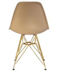 Стул обеденный ДОБРИН ДСР (ножки золотые, цвет бежевый (ГР-03)) 4 шт / DOBRIN DSR (GR-03))