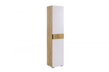 Шкаф однодверный Бери MPR-023 Дуб крафт золотой/белое дерево
