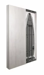 Шкаф-купе белый Iron Slim Eco (левый, купе) Беленый дуб