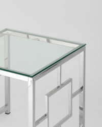 Стол журнальный БРУКЛИН 55*55 Серебро