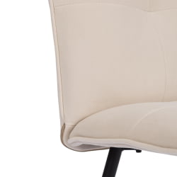 Стул обеденный Свеет флок , 46х55х88, молочный/черный, 4 / Sweet